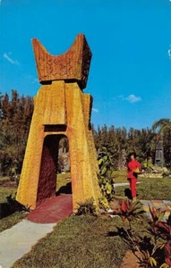 Tiki Gods Kahona TIKI GARDENS Indian Rocks Beach, FL 1960s Vintage Postcard - Picture 1 of 2
