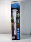 GRUNDIG LED Solar Lamp Light with XXL Thermometer Earth Spit and Wall Mount