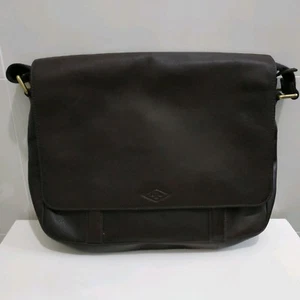 Fossil Aiden Ew City Dark Brown Messenger bag - Picture 1 of 3