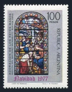 Argentina 1158,MNH.Michel 1321. Christmas 1977. Adoration of the Kiings, window. - Picture 1 of 1