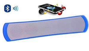 Blue Bluetooth Audio Speaker For Apple/iPod/ iPhone/PC /phones-MP3  Wireless