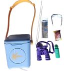 RARE mattel barbie Ken Doll Ice Chest/Cooler With Arm Strap Camping Accessories 