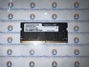 Teamgroup Elite TED416G2666C19-SBK 16GB DDR4-2666 SO-DIMM Memory Module TESTED! - Picture 1 of 1
