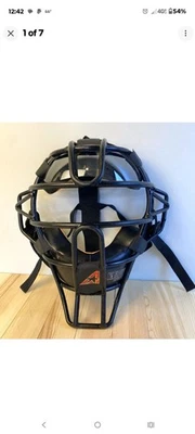 全明星成人 Umpire 捕手面膜 FM25UMPL 黑色 带眼睛色调 — 第 1/3 张图片