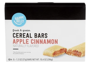 Amazon Brand -  Fruit & Grain Cereal Bars, Apple Cinnamon, 1.3 Oz, 8 Count - Picture 1 of 12