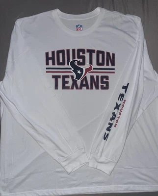 Camiseta de manga larga para hombre marca NFL 4XL Houston Texans blanca activa Foto 1 de 4