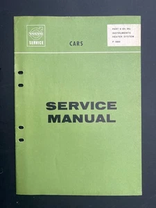Instrumentos sistema de calefacción Volvo serie P1800 manual de servicio edición 1966 - Imagen 1 de 3