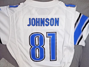 New Calvin Johnson Jersey Detroit Lions Nike Youth Onfield NFL On Field Large - Picture 1 of 6