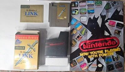 Zelda 2 The Adventures Of Link NES (cib) all inserts ncluding poster and manual - Image 1 of 4