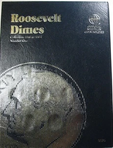 Whitman Roosevelt Ten Cent Coin Folder Album for 1946 -1964 Silver Dimes Number1 - Picture 1 of 1