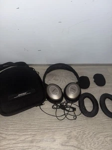 Bose Quiet Comfort 2 QC-2 Acoustic Noise Cancelling Headphones Needs Pads Works - Picture 1 of 6