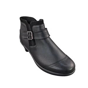 Bioheels Women's Black Ortho Cushion Buckle Ankle Boots Size 11 D - Picture 1 of 13