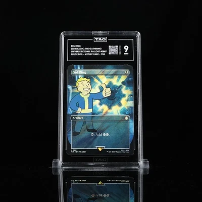 TAG 9 SOL RING MTG UNIVERSES BEYOND: FALLOUT #0887 SURGE FOIL - Image 1 of 2