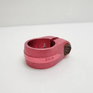 Vintage 1980's BMX Racing Seatpost Clamp 28.6mm Red HTF - Picture 1 of 7