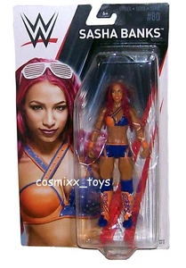WWE WRESTLING SERIE SURTIDA BÁSICA #80 LUCHADOR SUPERESTRELLA SASHA BANKS MATTEL - Imagen 1 de 1