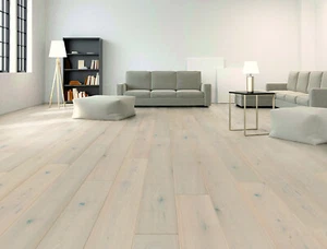 PARKETT PUDERBACH LANDHAUSDIELE EICHE CLASSIC ART 103 WEISS UV GEÖLT CLICK - Bild 1 von 9