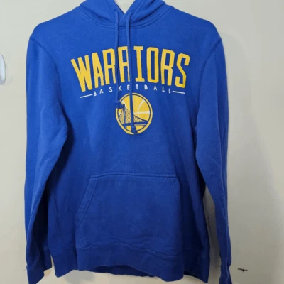 Sudadera con capucha para hombre NBA Golden State Warriors azul/amarillo talla grande Foto 1 de 3