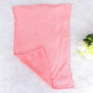 Warm Plain Fleece Throw Over Large Decor Sofa Bed Blanket Soft Solid 50x70cm - Picture 1 of 30
