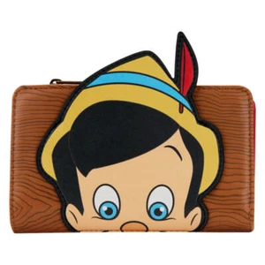 Pinocchio Pinocchio Peeking Flap Highly Collectible Faux Leather Purse (20x10cm) - Picture 1 of 3