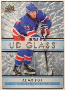 2021-22 21/22 Upper Deck Ovation UD Glass GS-16 Adam Fox NY Rangers / 349 - Picture 1 of 2