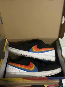 Size 10.5 - Nike Polaroid x Dunk SB Low Black - Picture 1 of 6