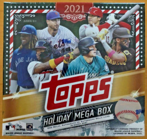 Topps 2021 MLB Baseball Holiday Mega Box Factory Sealed Holiday Relics & Autos!