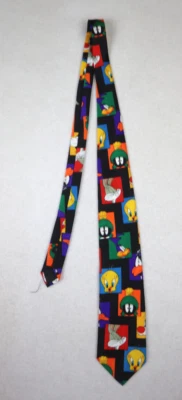 LOONEY TUNES - BUGS DAFFY TAZ MARVIN SYLVESTER PIOLÍN - CORBATA - DE COLECCIÓN AÑOS 90 Foto 1 de 4