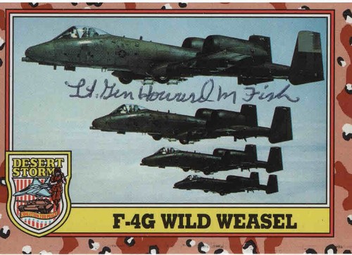 HOWARD FISH (+2020) - Air Force Lt. Gen. - Desert Storm -Autograph ...