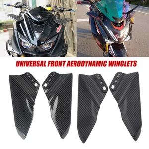Universal Motorcycle Aerodynamic Rear Mirror Winglets Street For Honda Suzuki - Bild 1 von 17