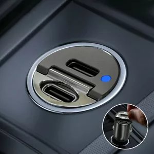 1* Mini Dual USB Type-C Car Phone Charger Adapter 30W Fast Charging Accessories - Bild 1 von 12