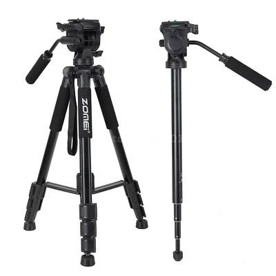 65" Camera Tripod, Lightweight Travel Portable Cell Phone Tripod Stand Monopod - Image 1 of 4