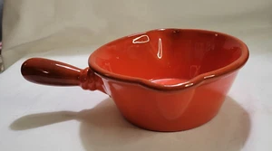 Vintage Metlox Poppytrail Red Rooster Gravy Bowl Boat 2-Spouts and Handle MCM - Picture 1 of 8