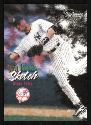 1998 SkyBox Dugout Axcess #124 Derek Jeter 7TH - Image 1 of 2