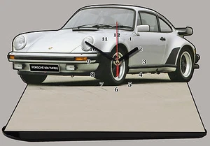 MODEL CARS, PORSCHE 930 TURBO -01, car passenger,11,8x 7,8 inches with Clock - Picture 1 of 1