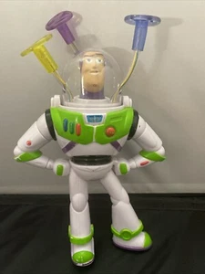 DISNEY TOY STORY BUZZ LIGHTYEAR TWIRLING LIGHTS 8” FIGURE WORKS - Picture 1 of 5
