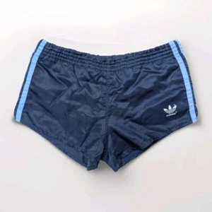 Pantaloncini Adidas Beckenbauer nylon lucido D4 Sprinter sport vintage blu calcio palestra - Foto 1 di 22