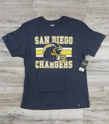 San Diego Chargers '47 Brand t-shirt blue Men's Tee new throwback short sleeve Cover