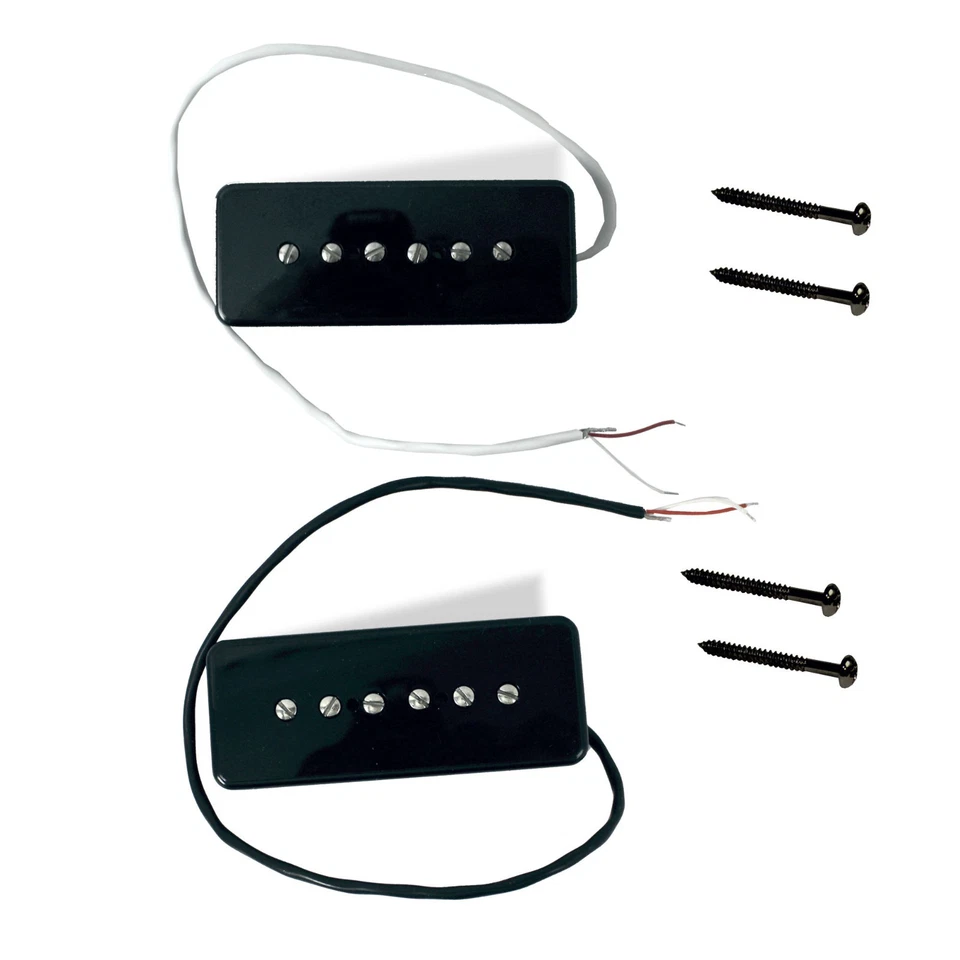 Pickup Soap Bar Neck Bridge Set 8.5K adj pole Black 081080BK - Image 1 of 1