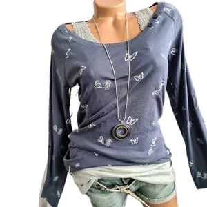 Kangaroos Shirt Pulli Top Langarm 2 teilig grau blau 32 bis 50 (8 513) NEU - Bild 1 von 7