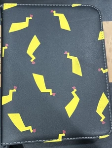 Pokemon Pikachu Zip Up Card Binder with 50 Sheets - Picture 1 of 2