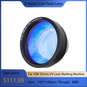 High Quality 355nm UV Laser Field Lens Silica Lens 110mm For 10W UV Fiber Laser - Picture 1 of 6