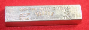 Barra de plata vintage KIT KAT .999 5 OZ - TENTEX - ¡Sin precio base! - Imagen 1 de 5
