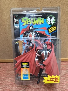 1994 Spawn Unmasked Flying Cape Action Figure Series 1 Comic Todd McFarlane Toys - Picture 1 of 6