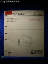 Sony Service Manual KL 40WA1 K / U LCD Projection TV (#0924)