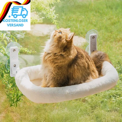 BESUCHE DEN MEWOOFUN-STORE MEWOOFUN Großes Katzen Hängematte Fenster Mit Abnehmbarem Dickem Bezug - Faltbar