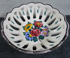 Lovely Vintage Gmunder Keramic Austria Ceramic Handmade / Painted Floral Bowl