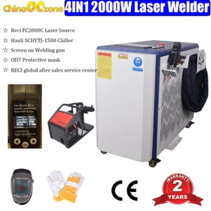 2000W Handheld Portable Metal Laser Welder Cleaning Cutting Welding Machine - Picture 1 of 14