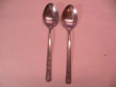 Set Of 2 WMF 18/10 Stainless Steel L'ESPRIT Oval Soup Spoon 7 3/8 GB2 - Image 1 of 4
