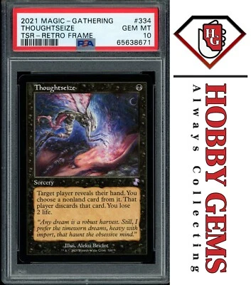 THOUGHTSEIZE PSA 10 2021 Time Spiral Remastered Timeshifted Retro 334 MTG C1 - Image 1 of 2