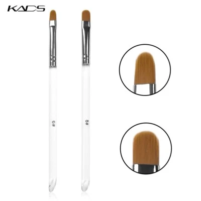 KADS UV Gel Nail Brush Round Head Builder Art Extension Manicure Tool Size 6 8